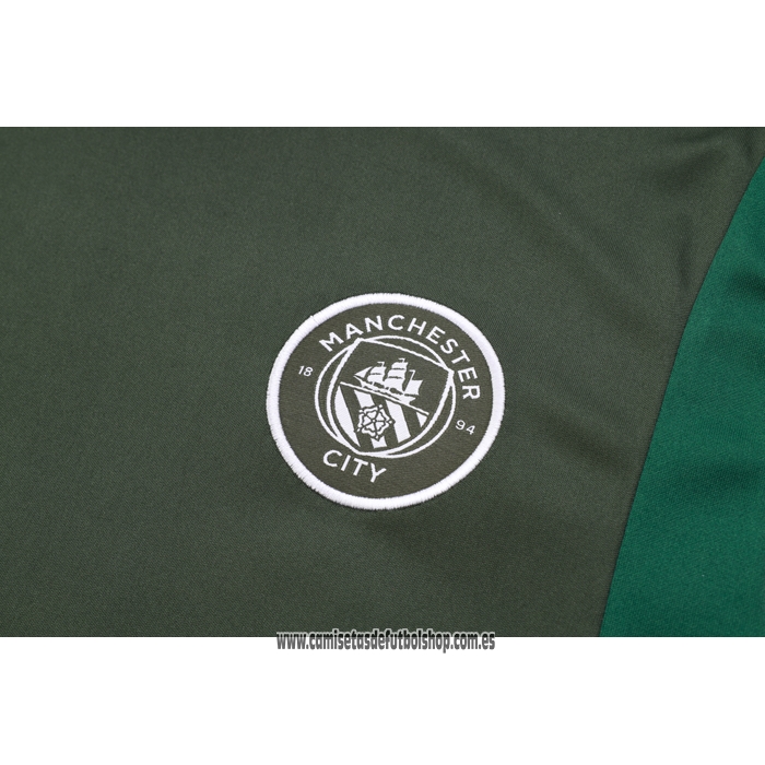 Chandal del Manchester City 23-24 Manga Corta Verde